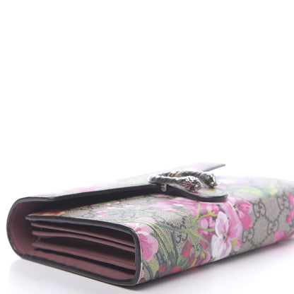 Gucci GG Supreme Monogram Blooms Mini Dionysus Chain Wallet Beige Multicolor Dry Rose 8 of 11