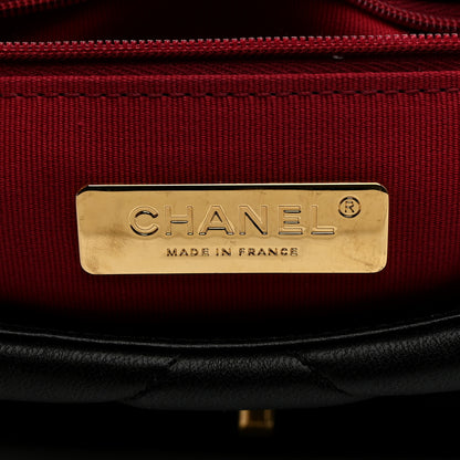 Chanel Lambskin Quilted Medium Chanel 19 Flap Black 6 of 10