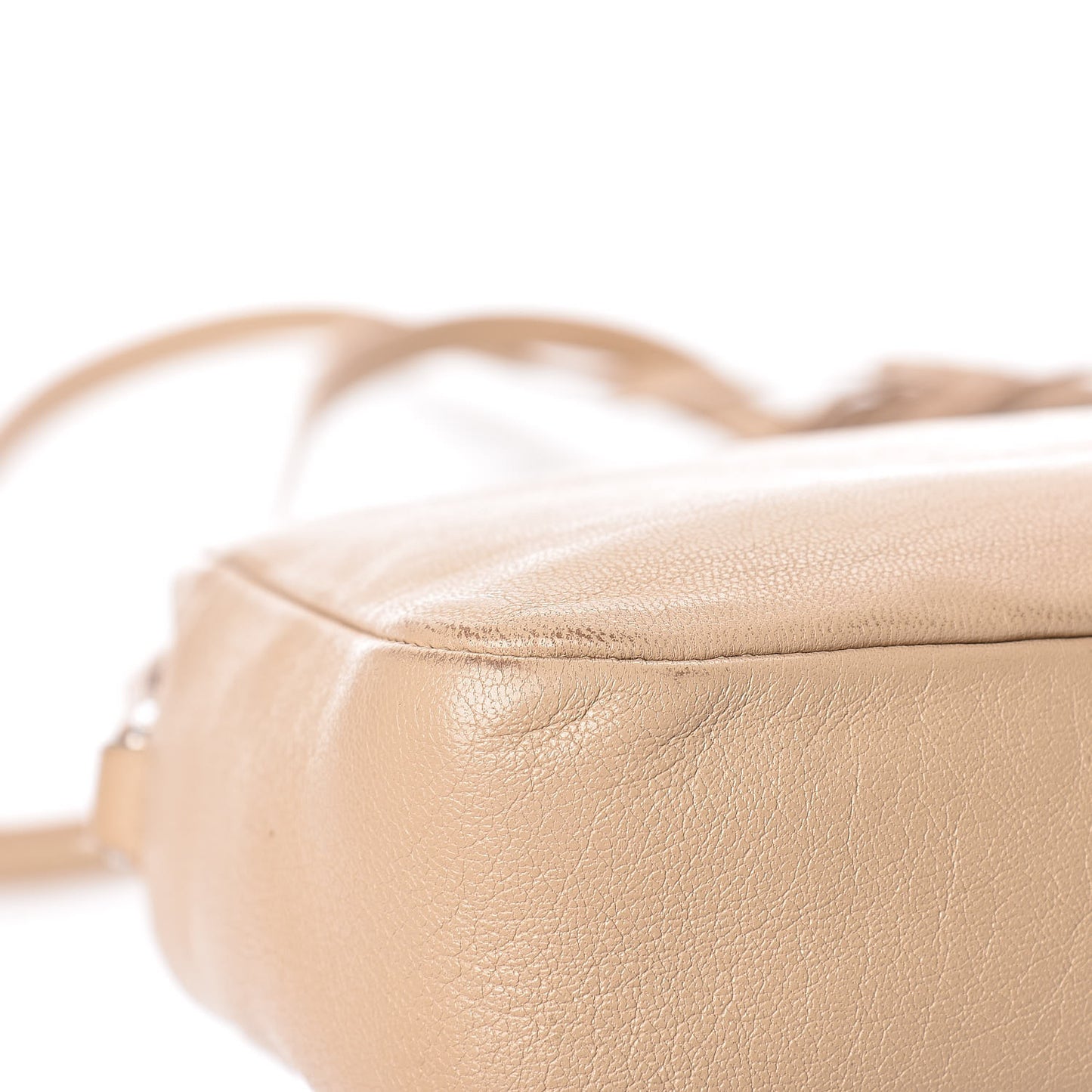 Lambskin Monogram Small Lou Camera Bag Beige