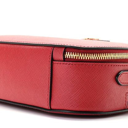 Prada Saffiano Lux Odette Crossbody Fuoco 9 of 9