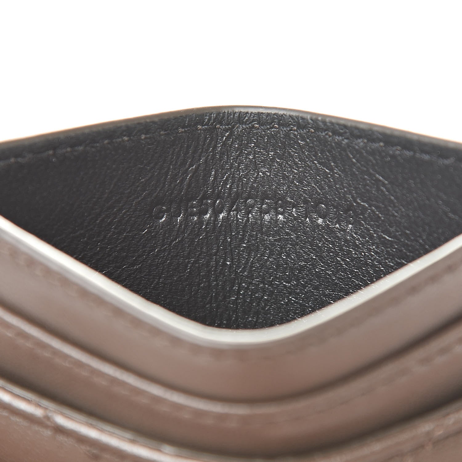 Saint Laurent Calfskin Y Quilted Monogram LouLou Credit Card Case Faggio 7 of 8