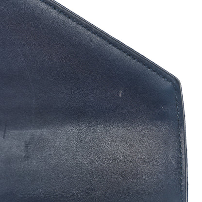 Saint Laurent Corduroy Matelasse Chevron Monogram Medium College Bag Deeply Blue 9 of 9