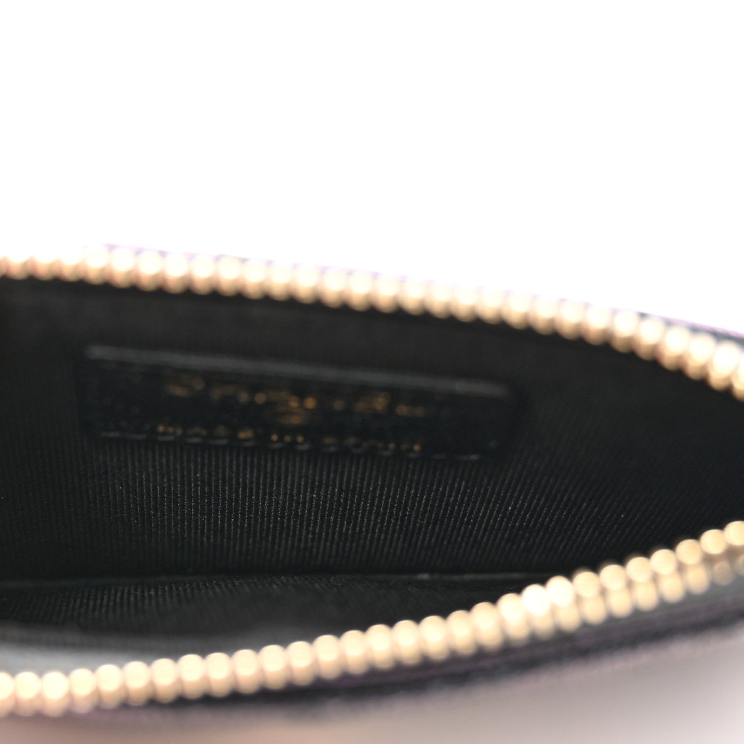 Chanel Iridescent Caviar Quilted Flap Zip Card Holder Black 6 of 8
