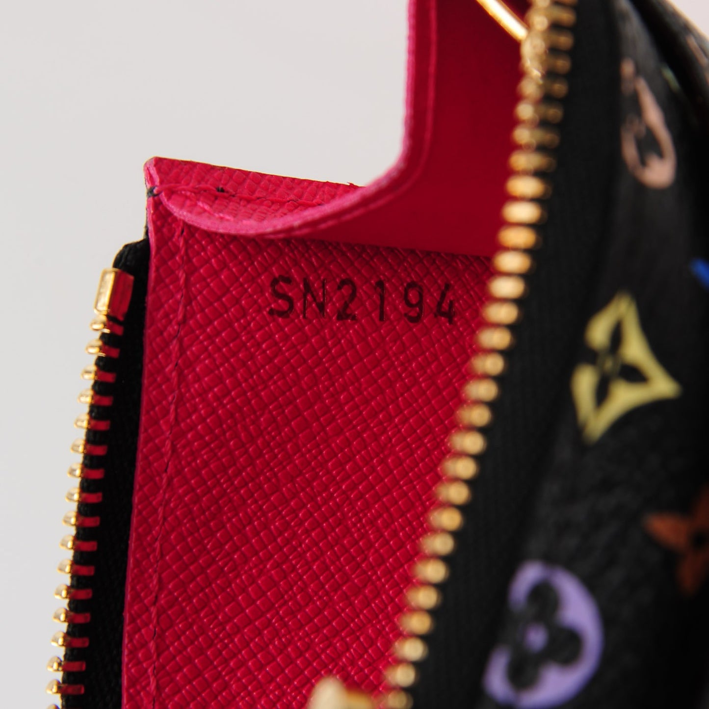 Monogram Multicolor Key Pouch Black Grenade
