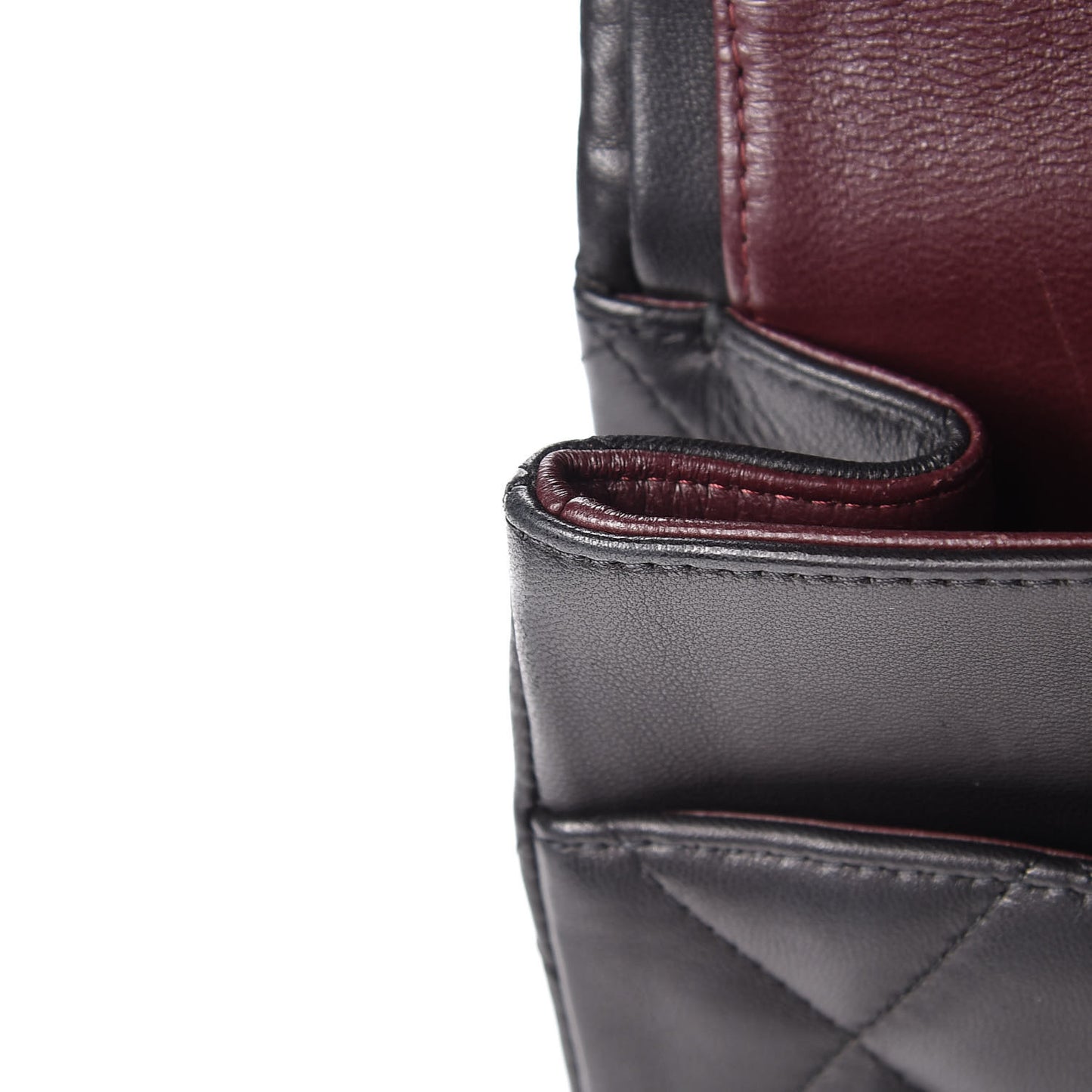 Lambskin Quilted Maxi Double Flap Black