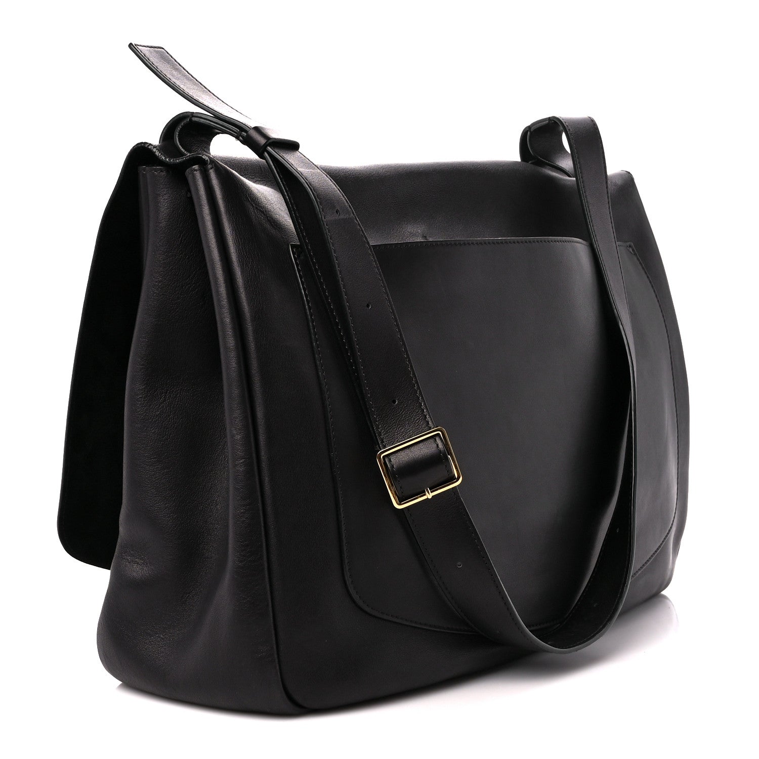 The Row Calfskin Mail Bag Black 3 of 10