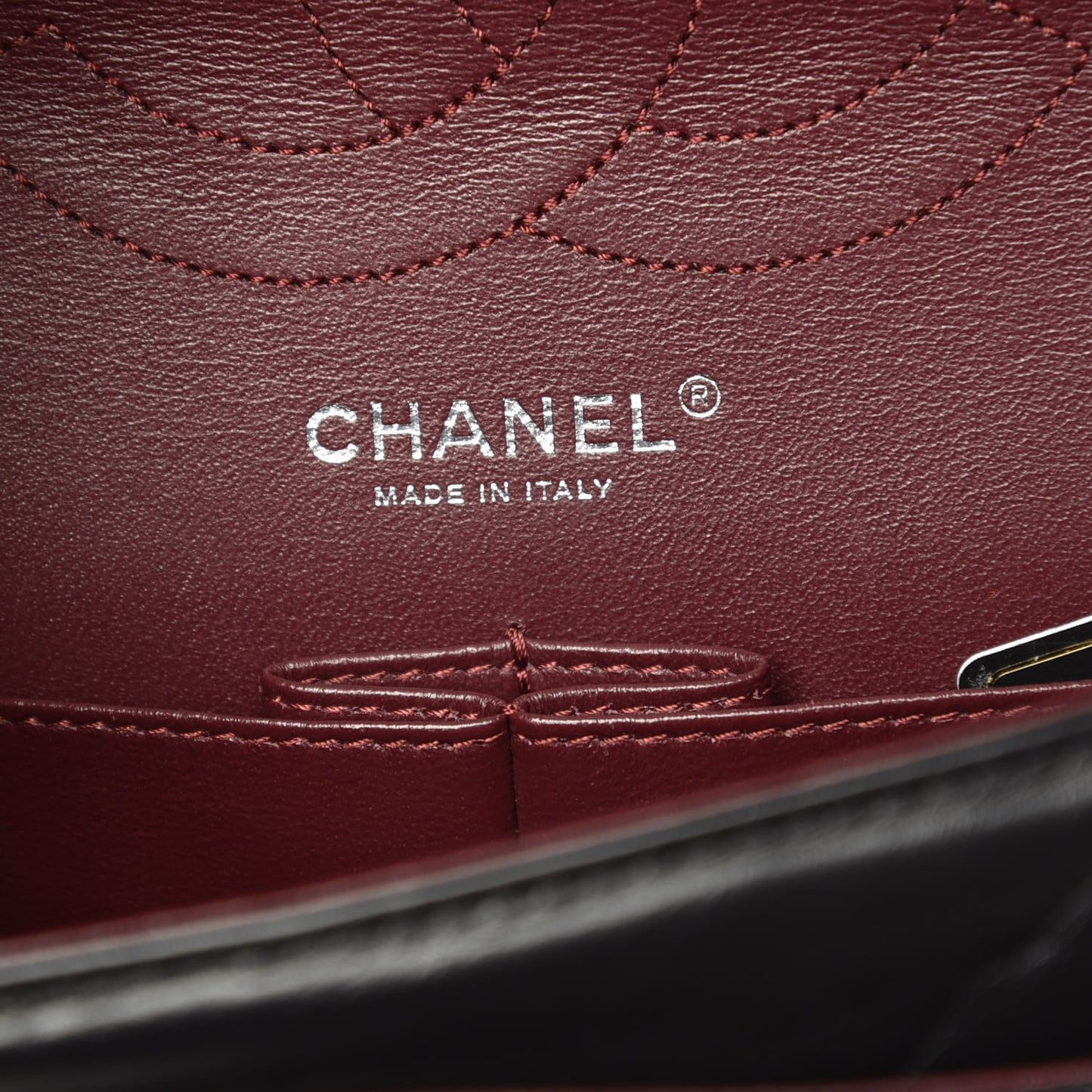 Aged Calfskin Quilted 2.55 Reissue 226 Flap Black