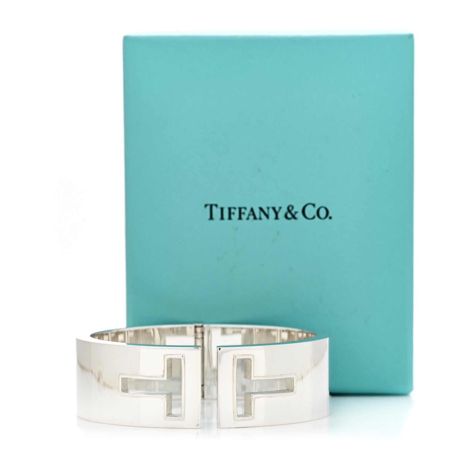 Tiffany Sterling Silver T Cutout Cuff Bracelet 4 of 4