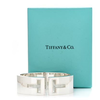 Tiffany Sterling Silver T Cutout Cuff Bracelet 4 of 4