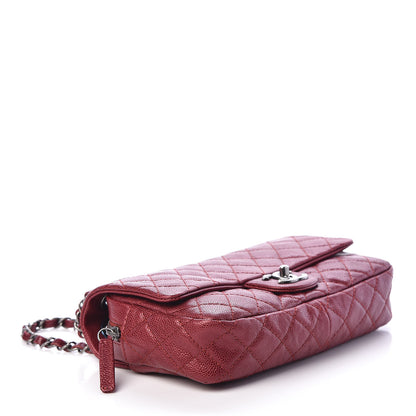 Chanel Iridescent Caviar Quilted Medium Chic Flap Red 5 of 10