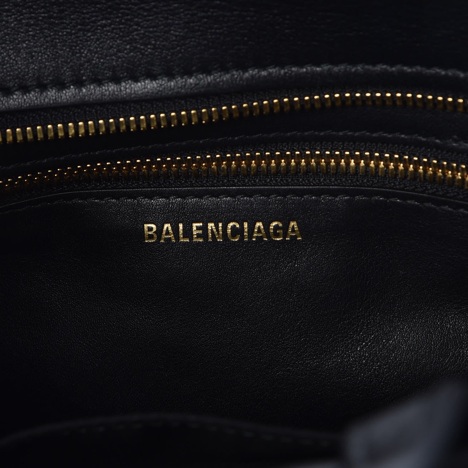 Balenciaga Calfskin XS Fringe Laundry Cabas Black 6 of 6