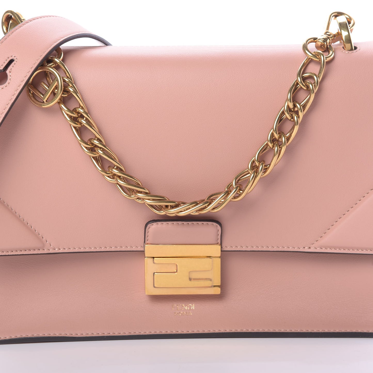 Vitello Grace Matte F is Fendi Kan U Shoulder Bag Rosa Bourbon