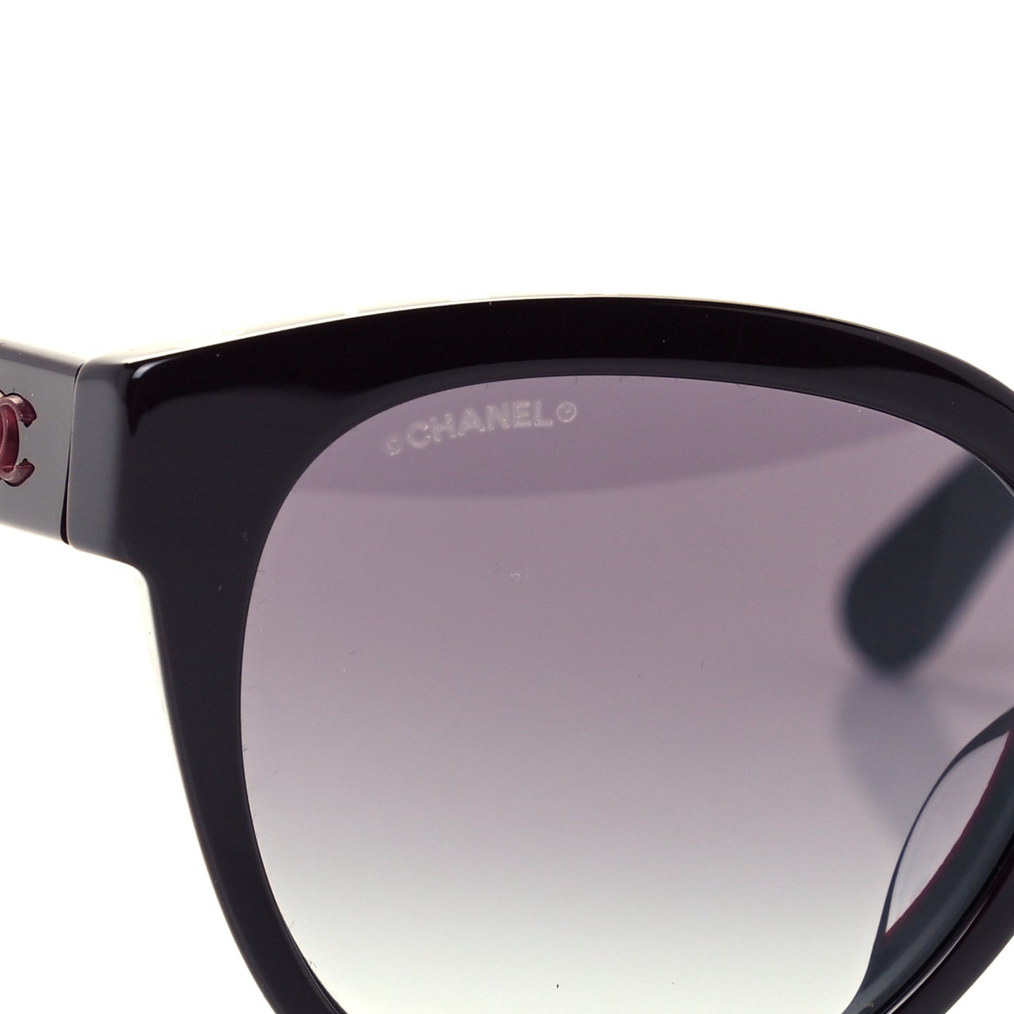 Acetate CC Butterfly Sunglasses 5414-A Black