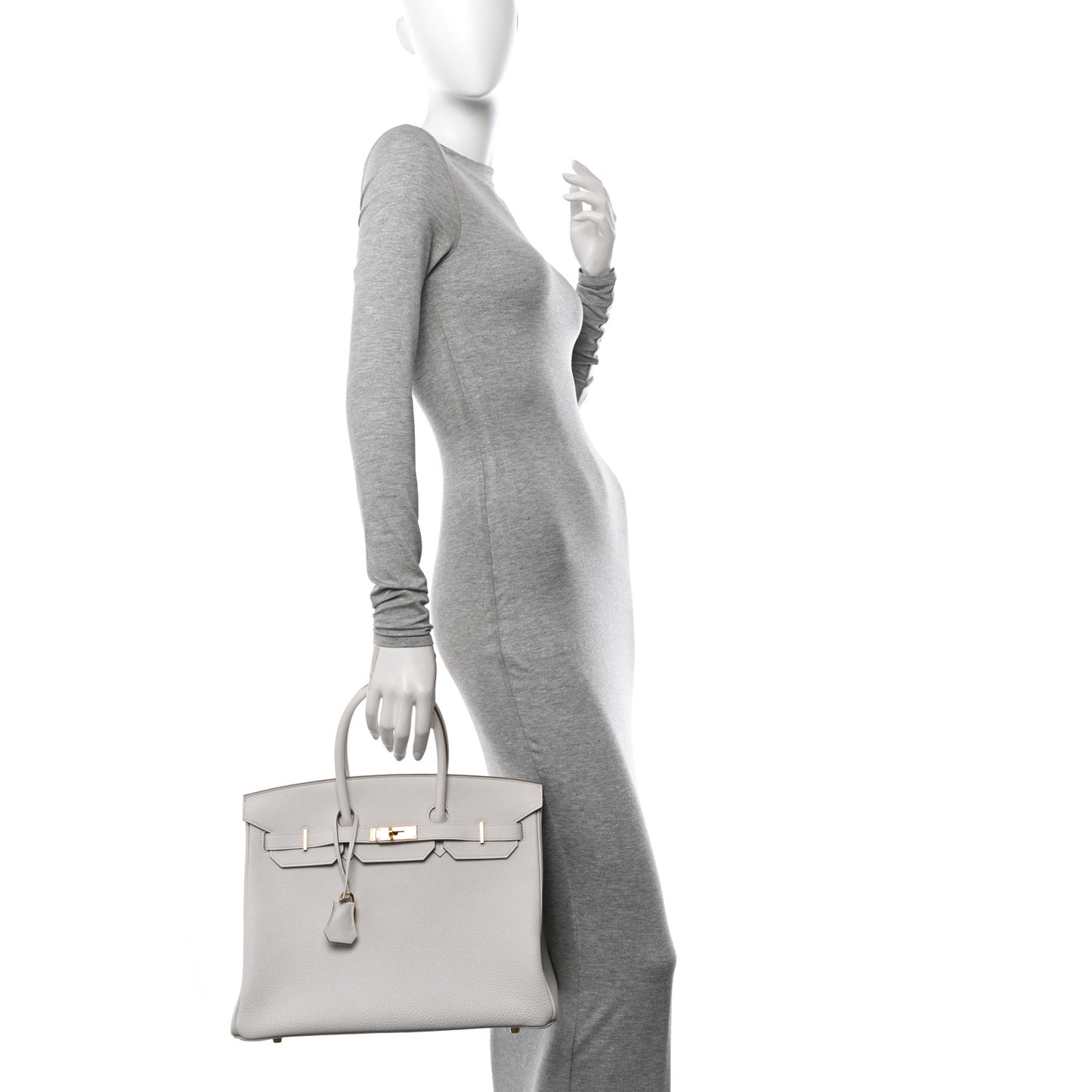 Togo Birkin 35 Gris Pale