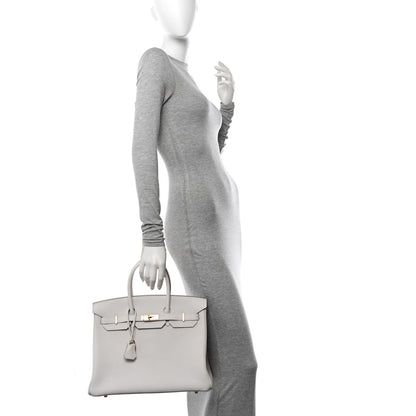 Hermes Togo Birkin 35 Gris Pale 2 of 12