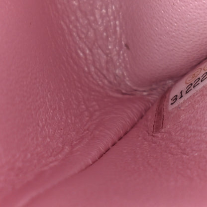 Chanel Iridescent Calfskin Quilted Medium Double Flap Light Pink 9 of 11