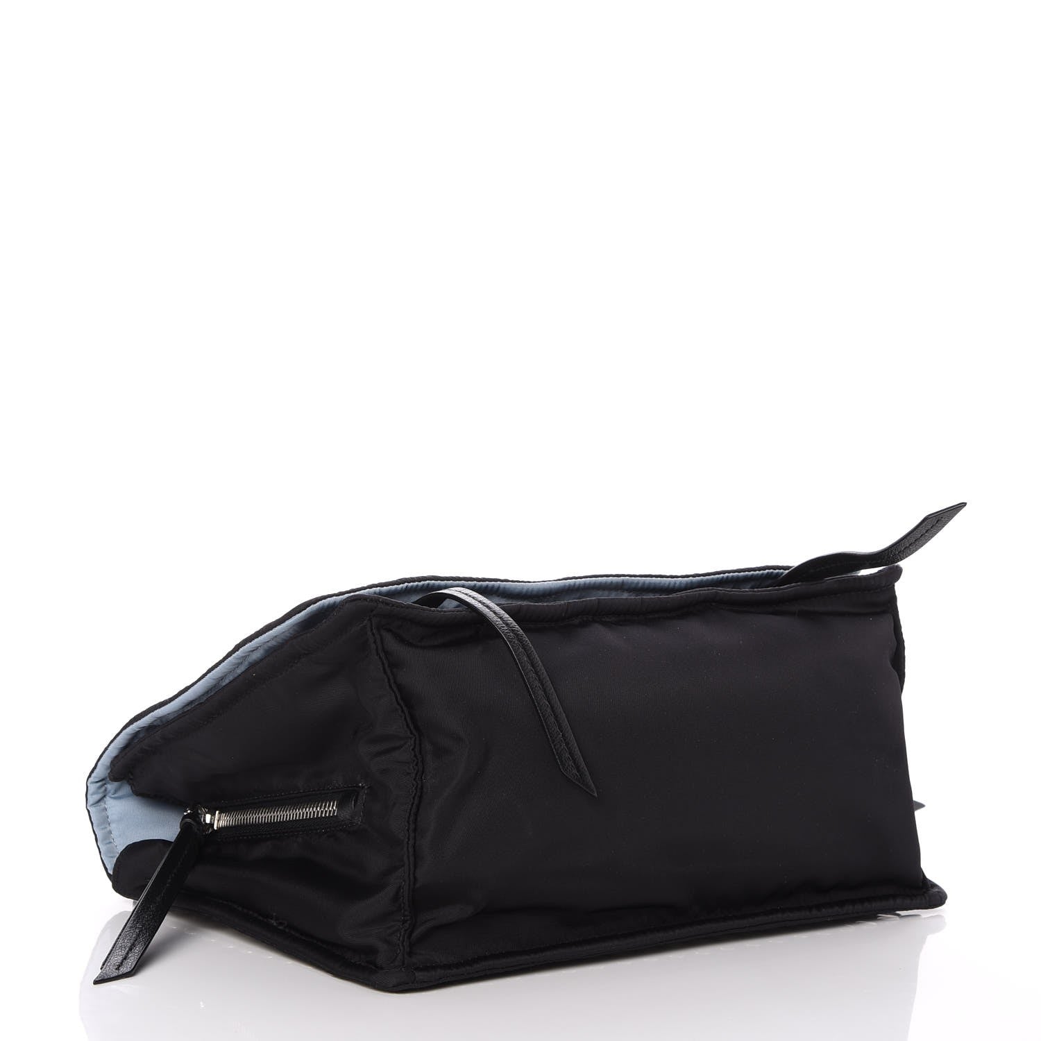 Prada Nylon Tessuto Studded Small Etiquette Bag Black Astrale 4 of 8