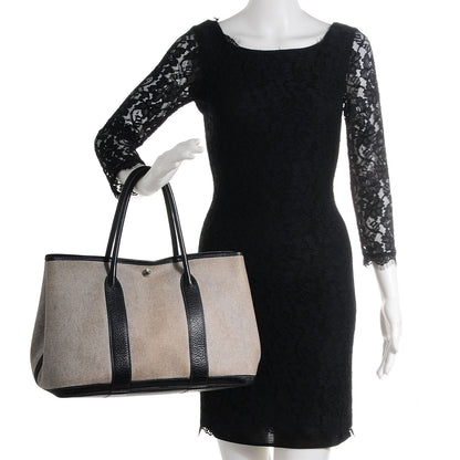 Hermes Toile Buffle Skipper Garden Party 36 MM Tote Black 2 of 24