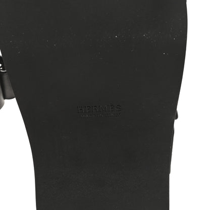 Hermes Calfskin Womens Kos Clog 37 Black 7 of 10