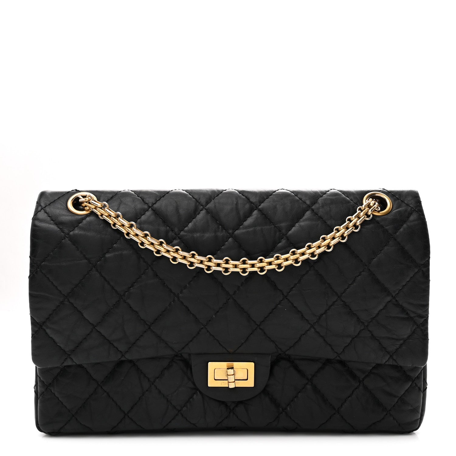 Chanel Aged Calfskin Quilted 2.55 Reissue 226 Flap Black 1 of 10
