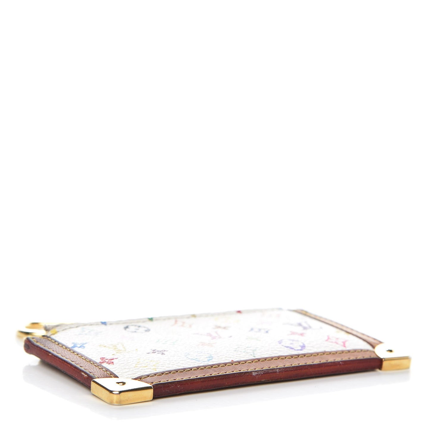 Monogram Multicolor Key Pouch White