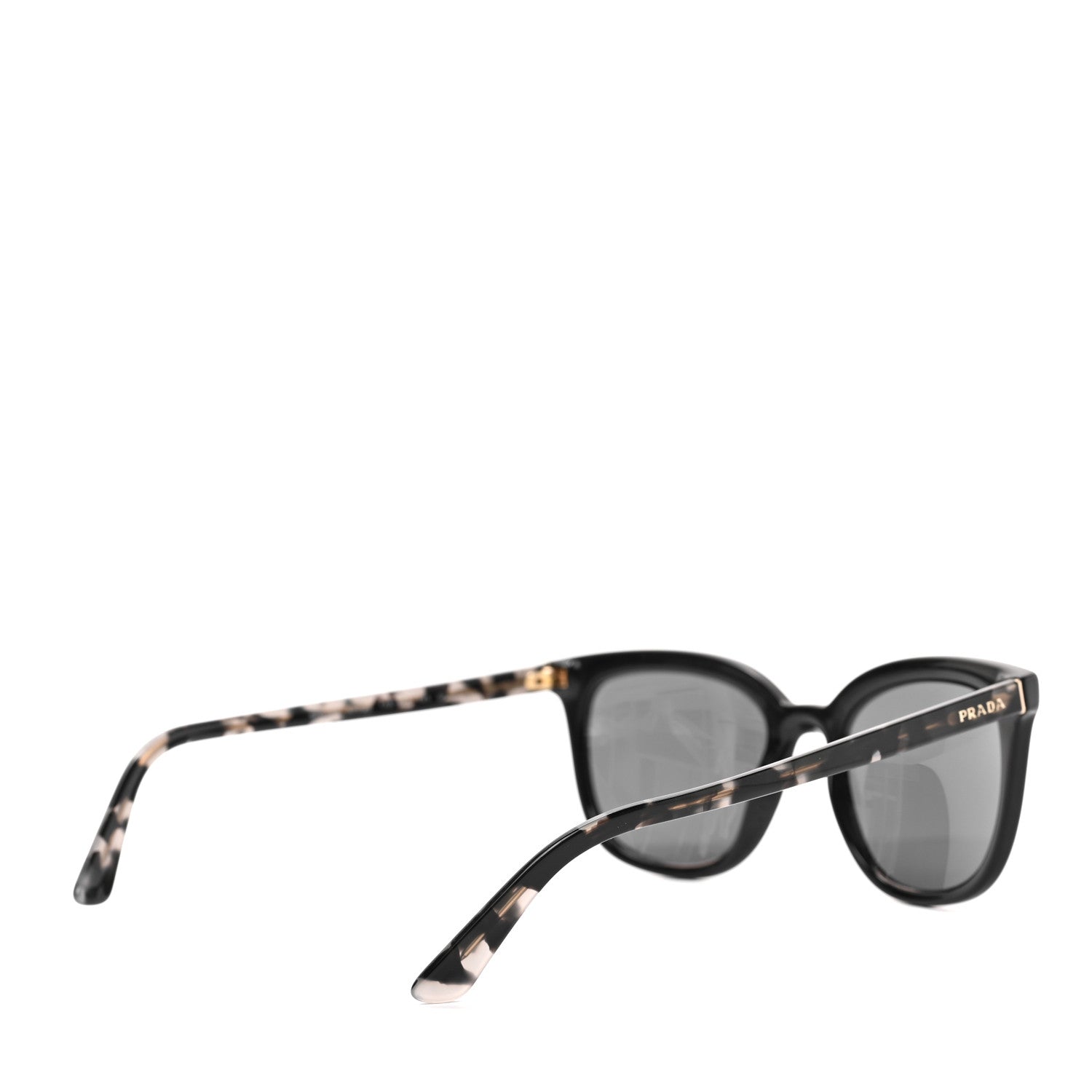 Prada Acetate Polarized Pillow Cat Eye Sunglasses SPR 03X BlackTortoise 4 of 6