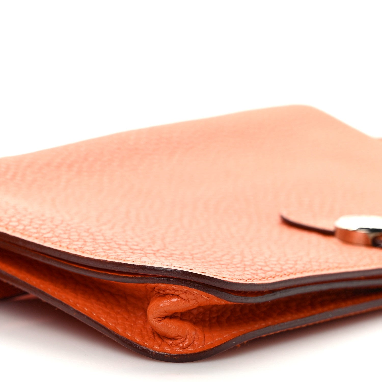 Hermes Togo Dogon Wallet Waist Pouch Orange 7 of 11