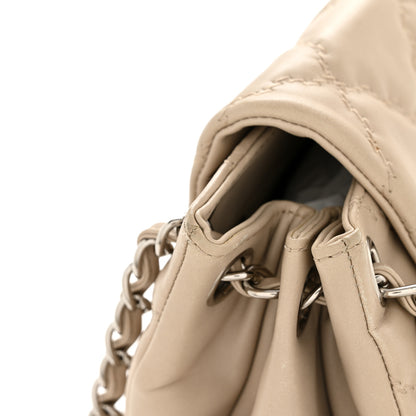 Chanel Calfskin Double Stitch Large Hamptons Flap Bag Beige 14 of 14