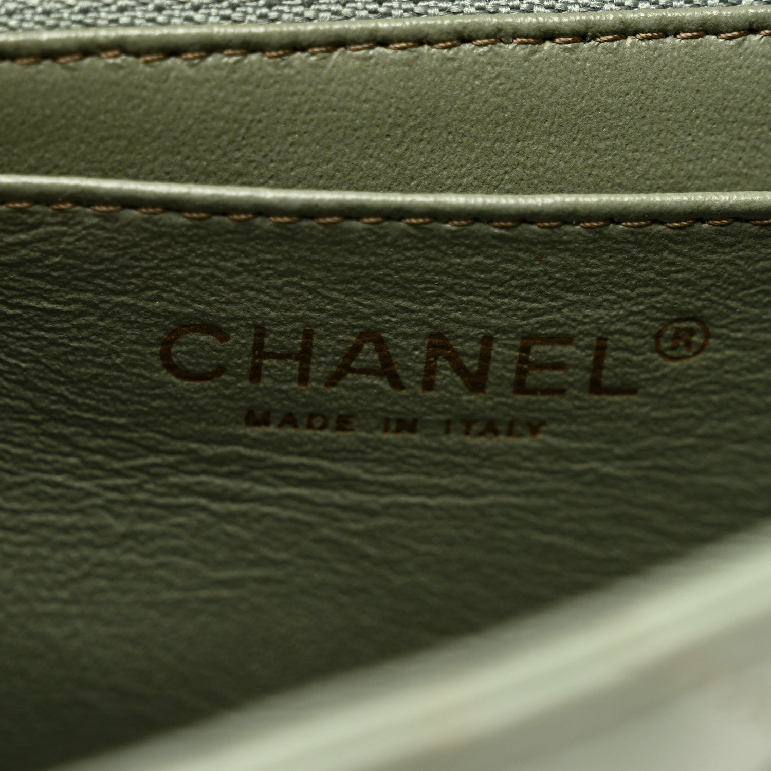 Chanel Lambskin Quilted Mini Square Flap Green 6 of 10
