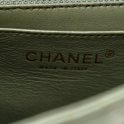 Chanel Lambskin Quilted Mini Square Flap Green 6 of 10
