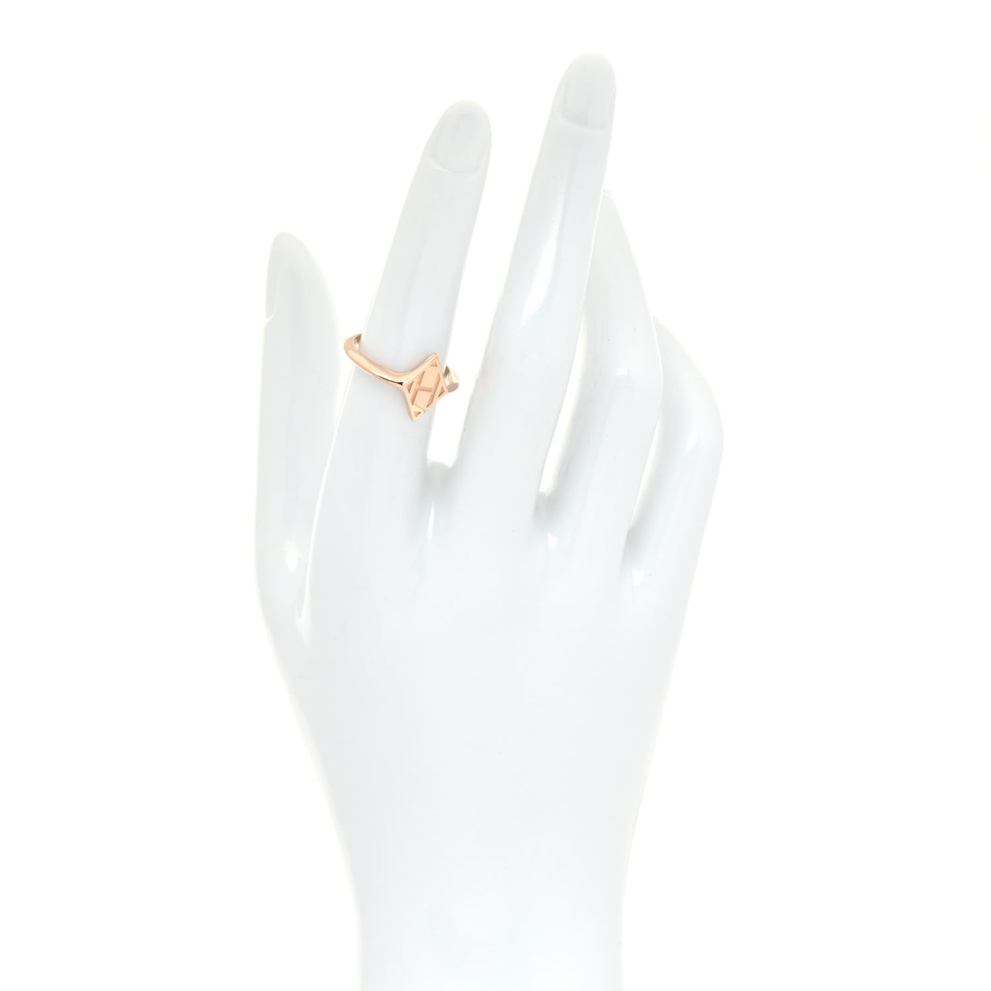 18K Rose Gold Gambade H Band Ring 53 6.25