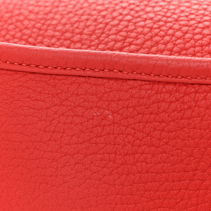 Hermes Taurillon Clemence Evelyne III GM Rouge Garance 11 of 12