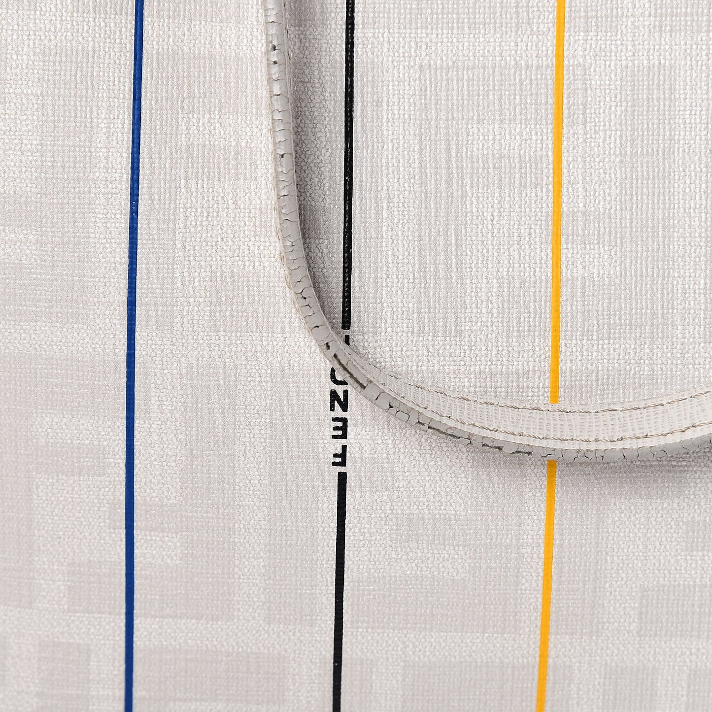 Zucca Spalmati Striped Medium Roll Tote White Multicolor