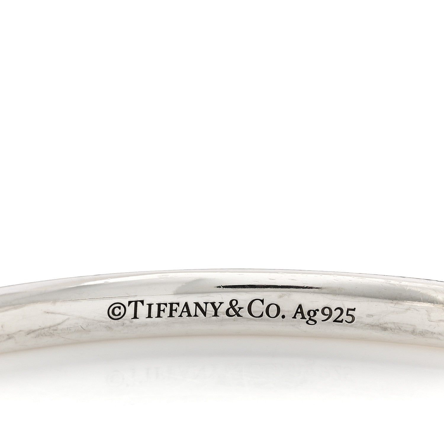 Tiffany Sterling Silver Narrow Makers Cuff Bracelet 3 of 3