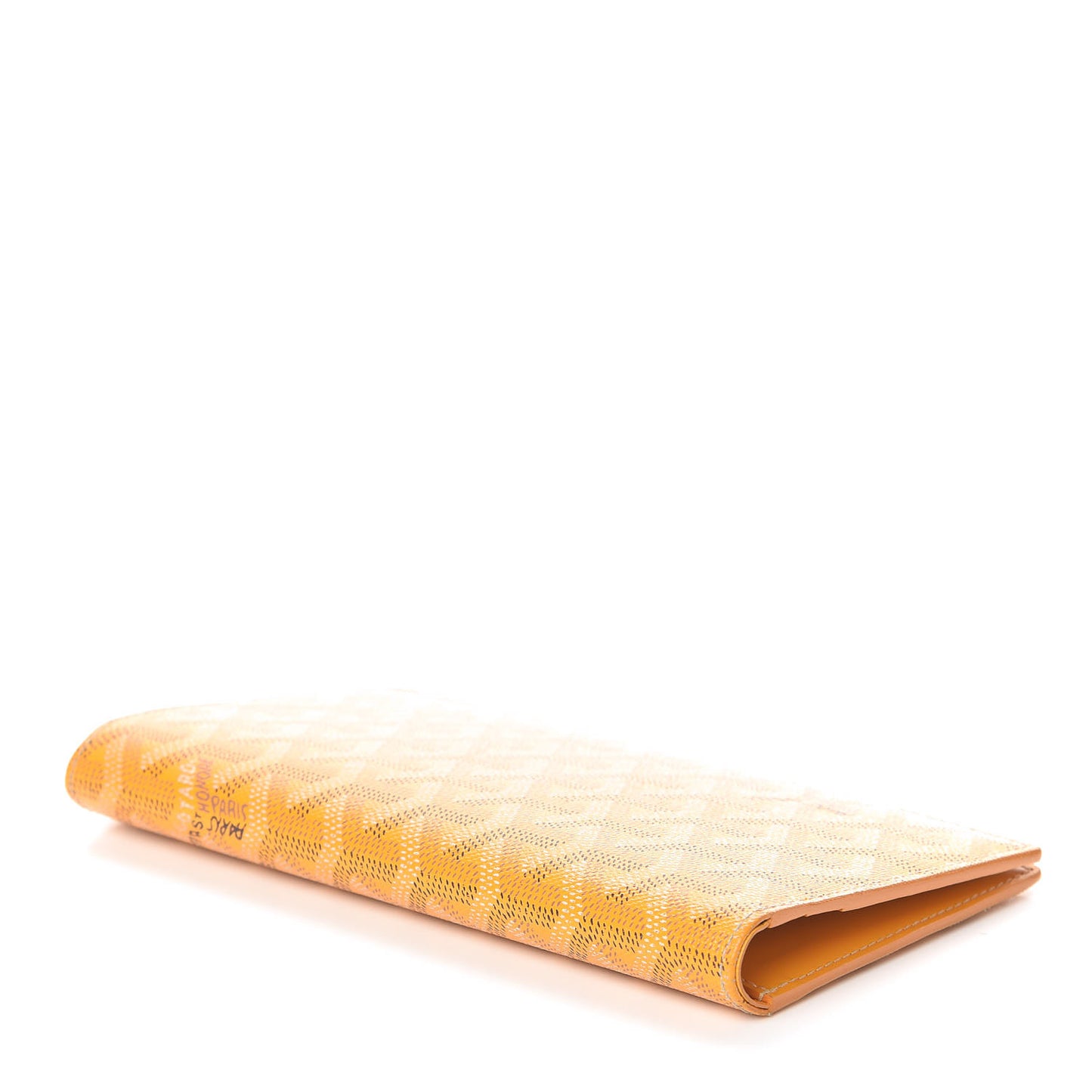Goyardine Long Bi-Fold Wallet Yellow