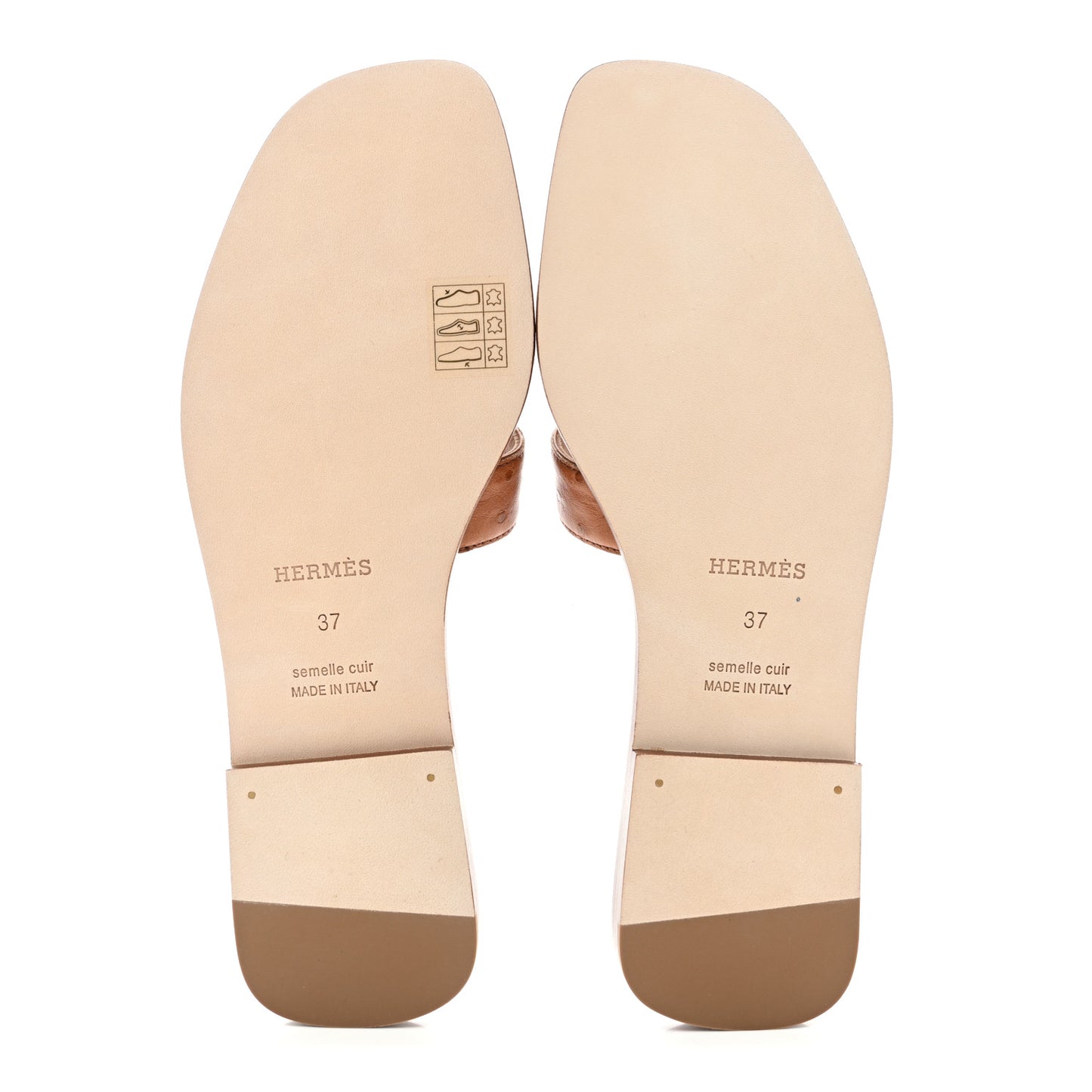 Ostrich Oran Sandals 37 Naturel