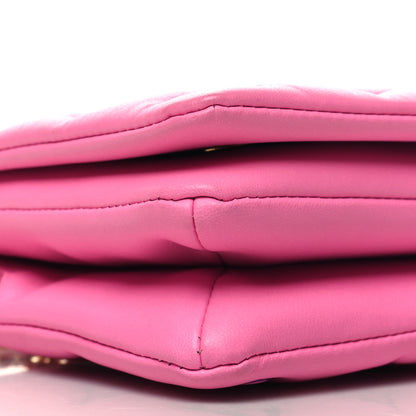Louis Vuitton Lambskin Embossed Monogram Vuittamins Pochette Coussin Rose Violet 9 of 12