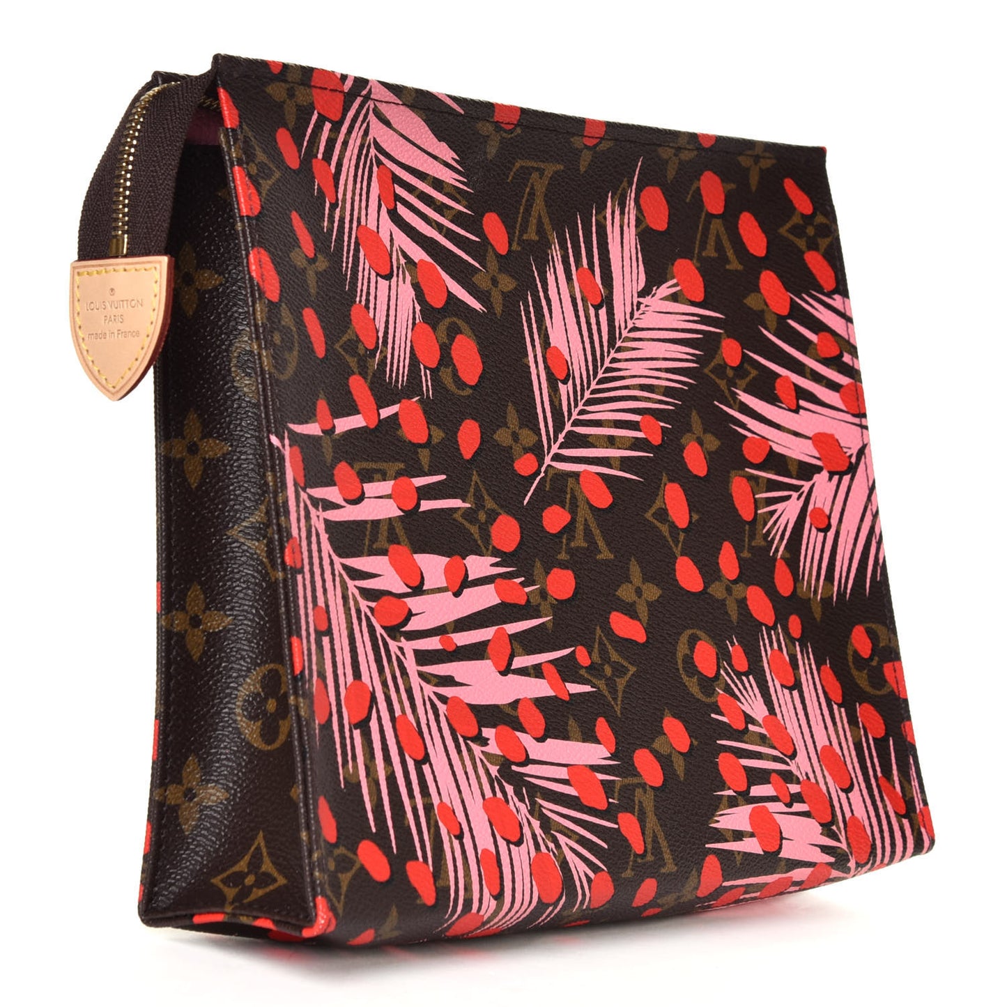 Monogram Jungle Dots Toiletry Pouch 26 Sugar Pink Poppy