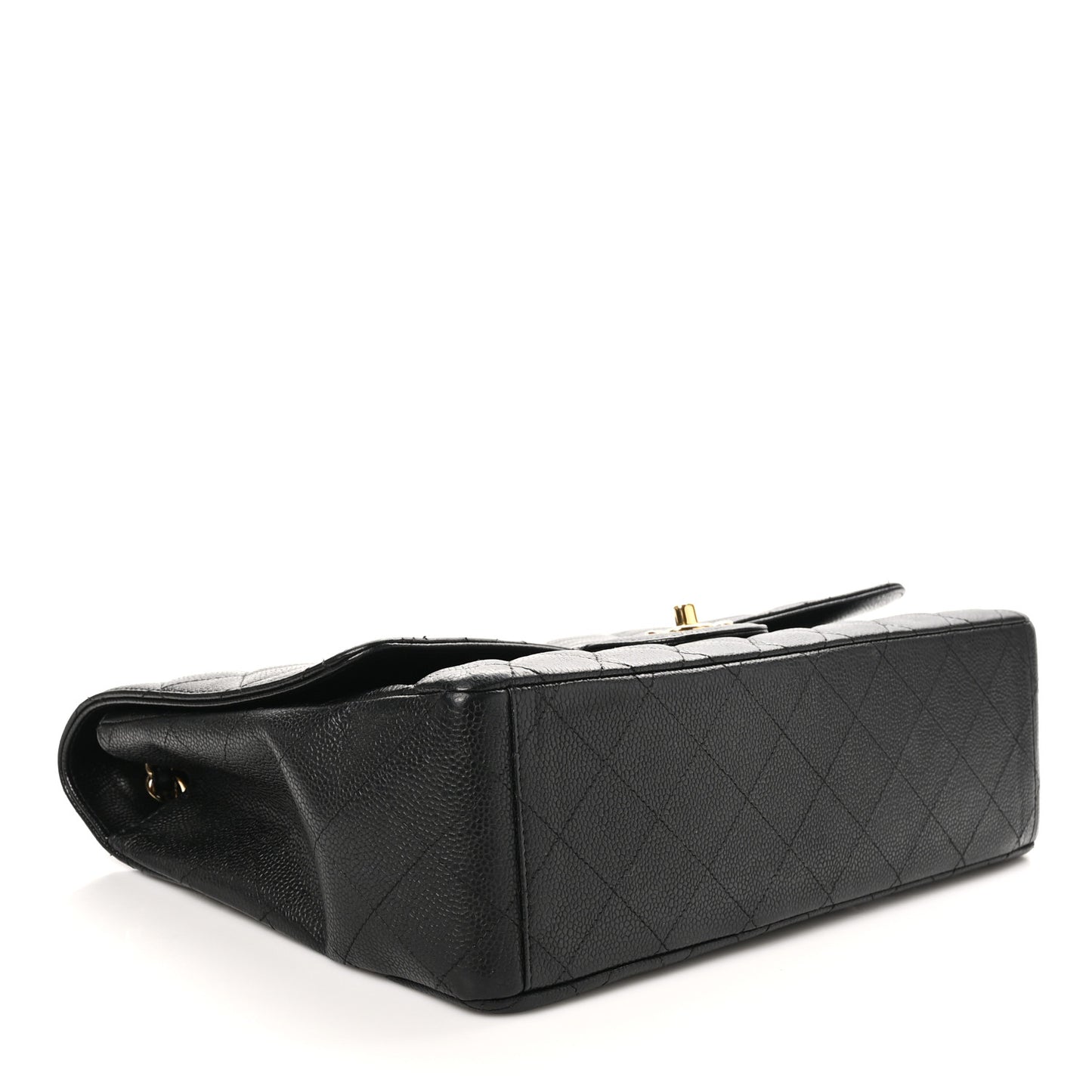 Caviar Quilted Maxi Single Flap Black