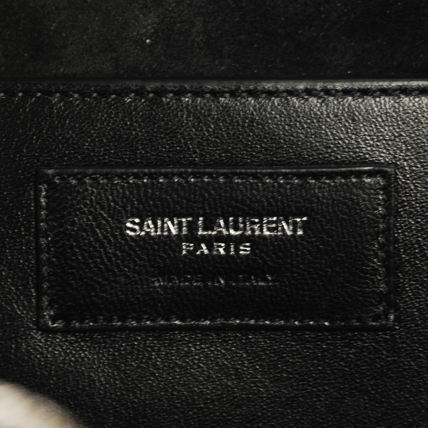 Calfskin Crocodile Embossed Classic Duffle 3 Black