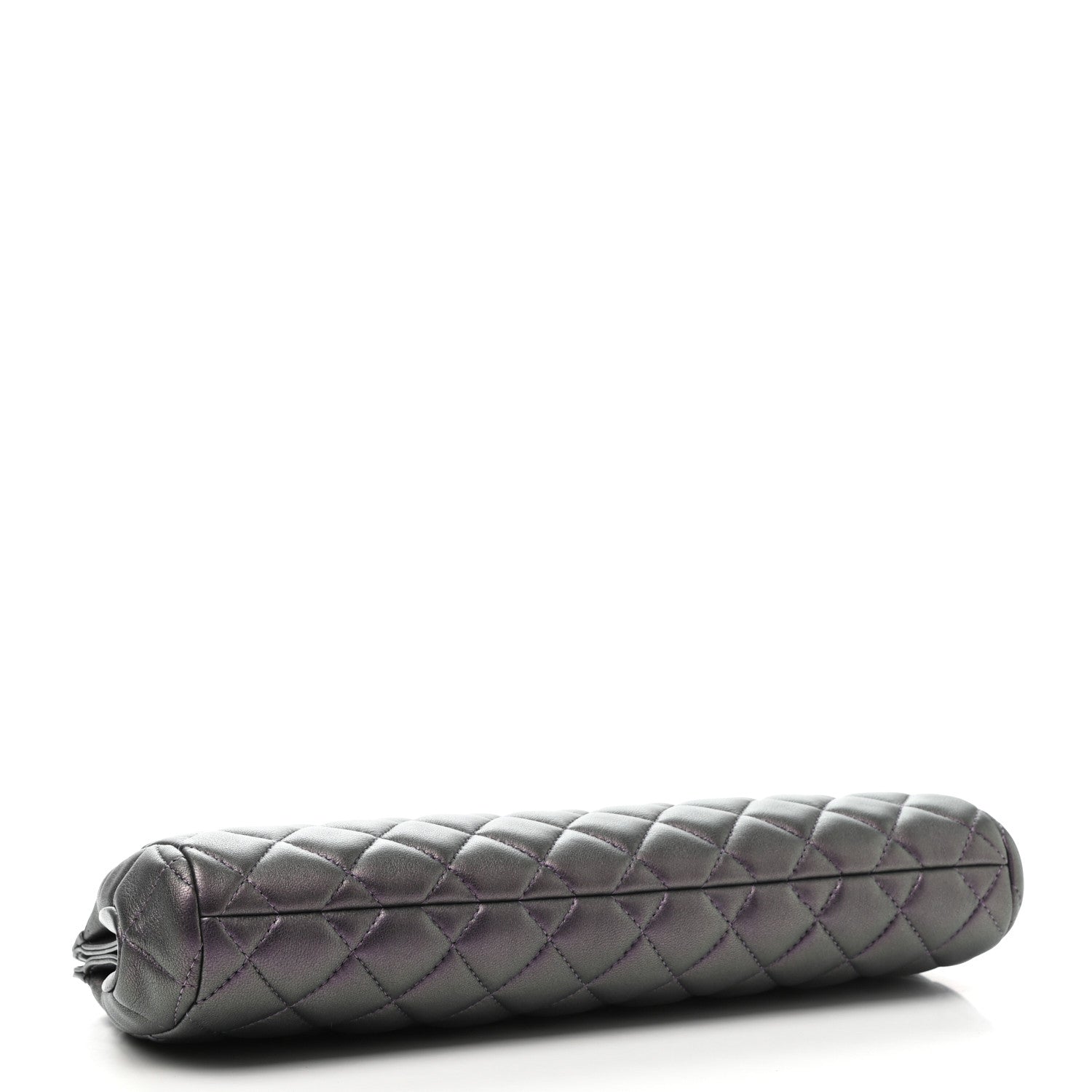 Chanel Iridescent Calfskin Quilted Clutch Purple 4 of 7