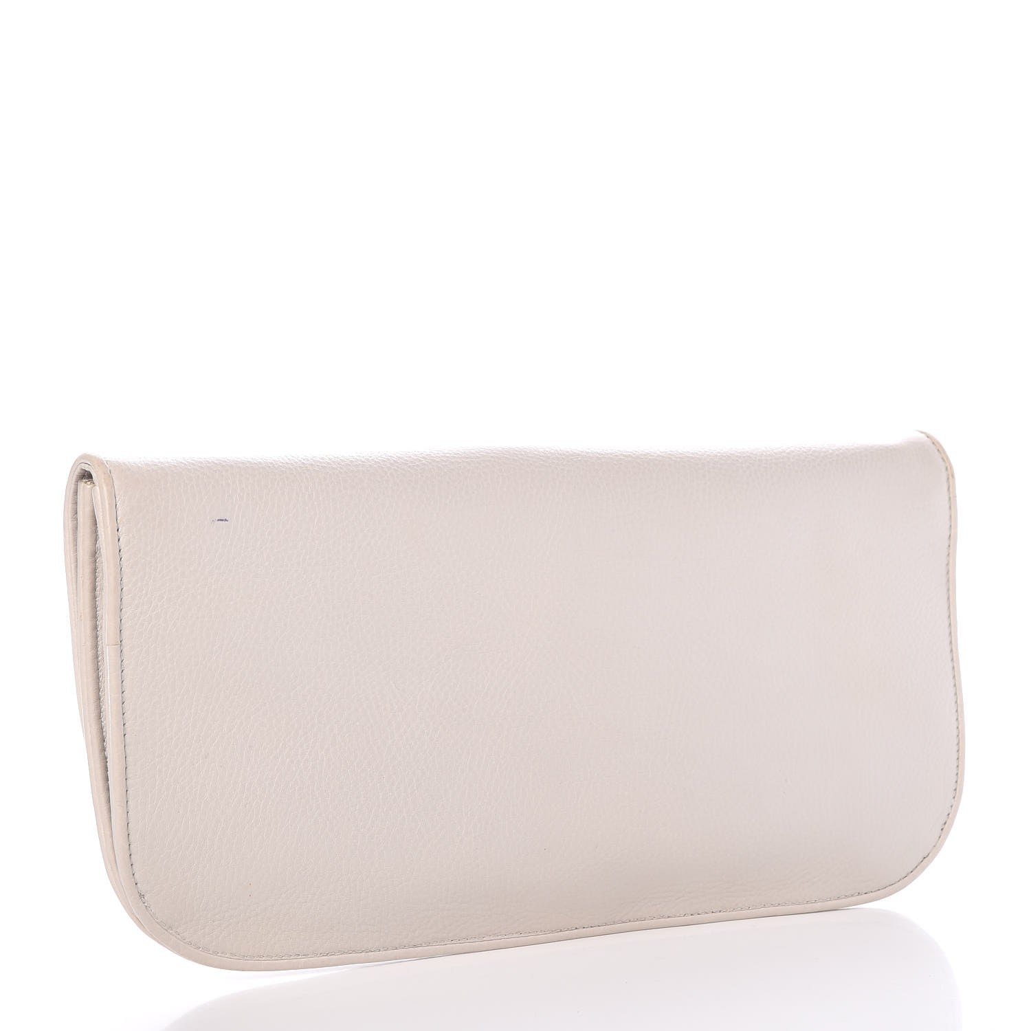 Gucci Pebbled Calfskin 1973 Clutch Off White 3 of 10