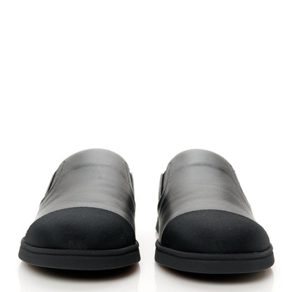 Chanel Lambskin Grosgrain Cap Toe Sneaker Mules 40 Black 6 of 20