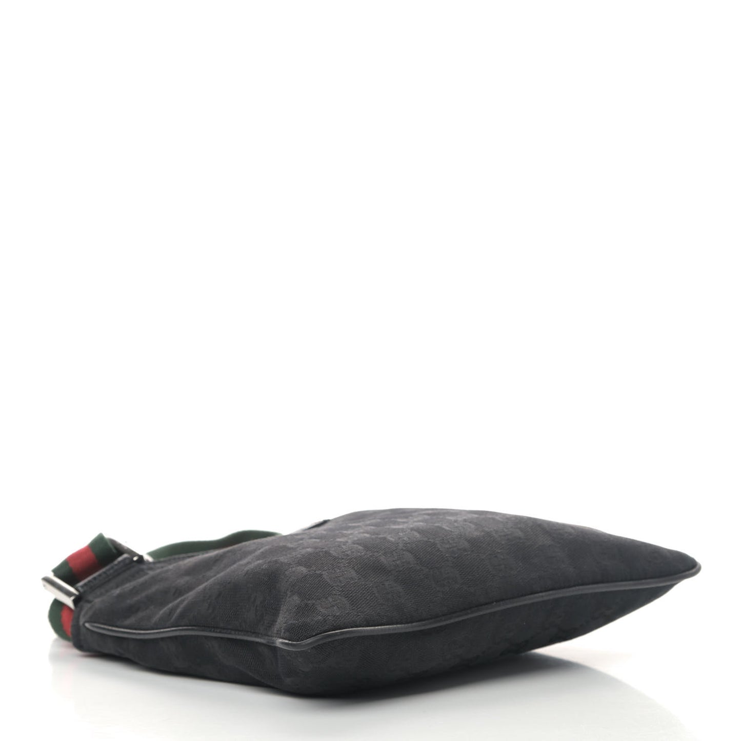 Monogram Web Small Flat Messenger Bag Black
