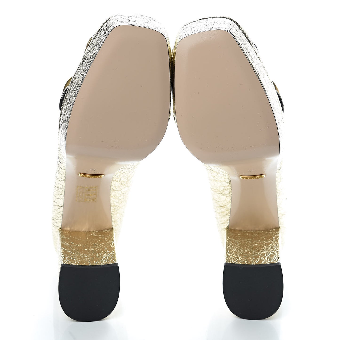 Galassia GG Marmont Fringe Platform Loafer Pumps 40 Platino