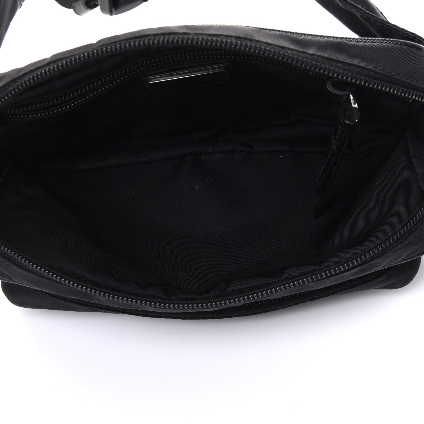 Tessuto Nylon Saffiano Belt Bag Black