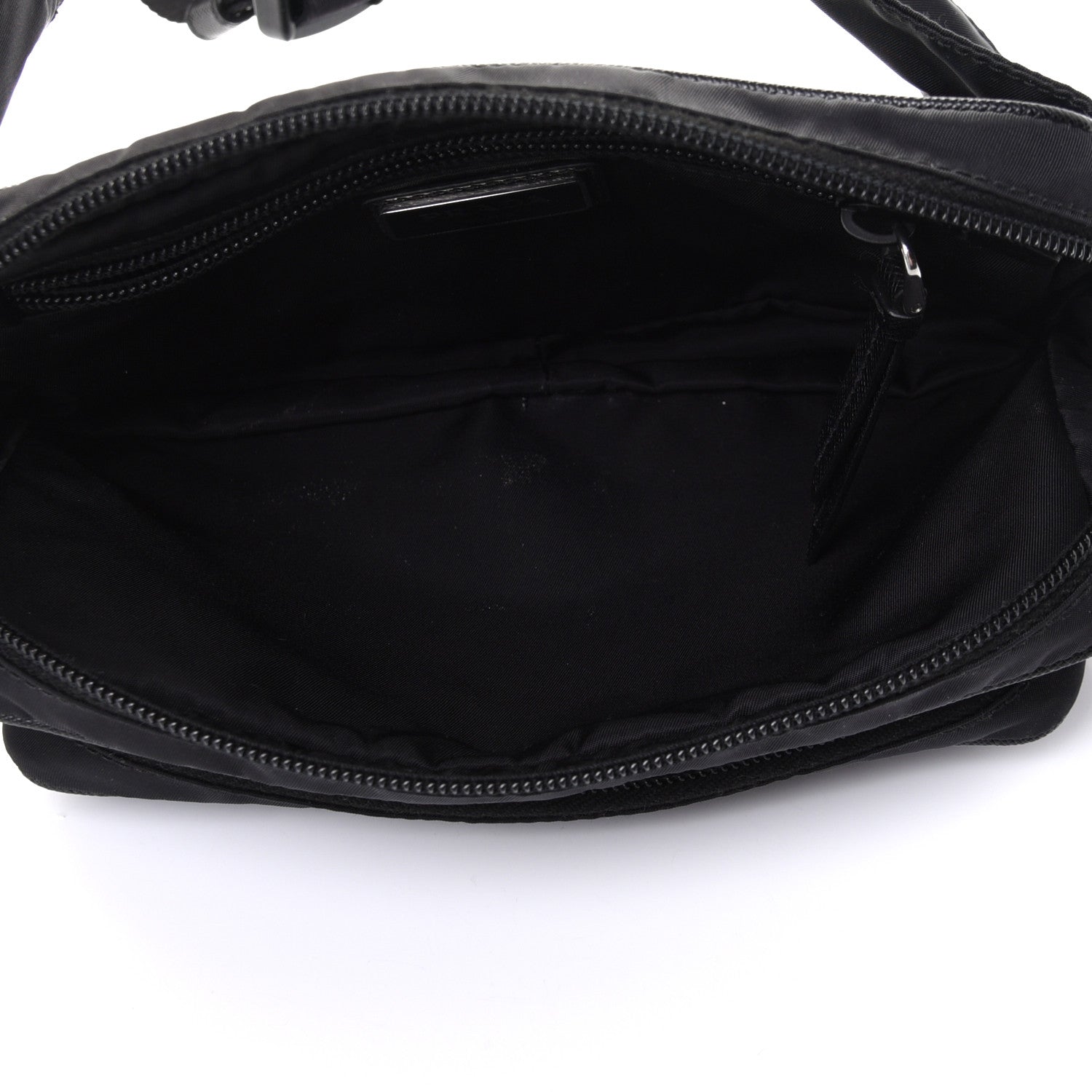 Prada Tessuto Nylon Saffiano Belt Bag Black 8 of 8