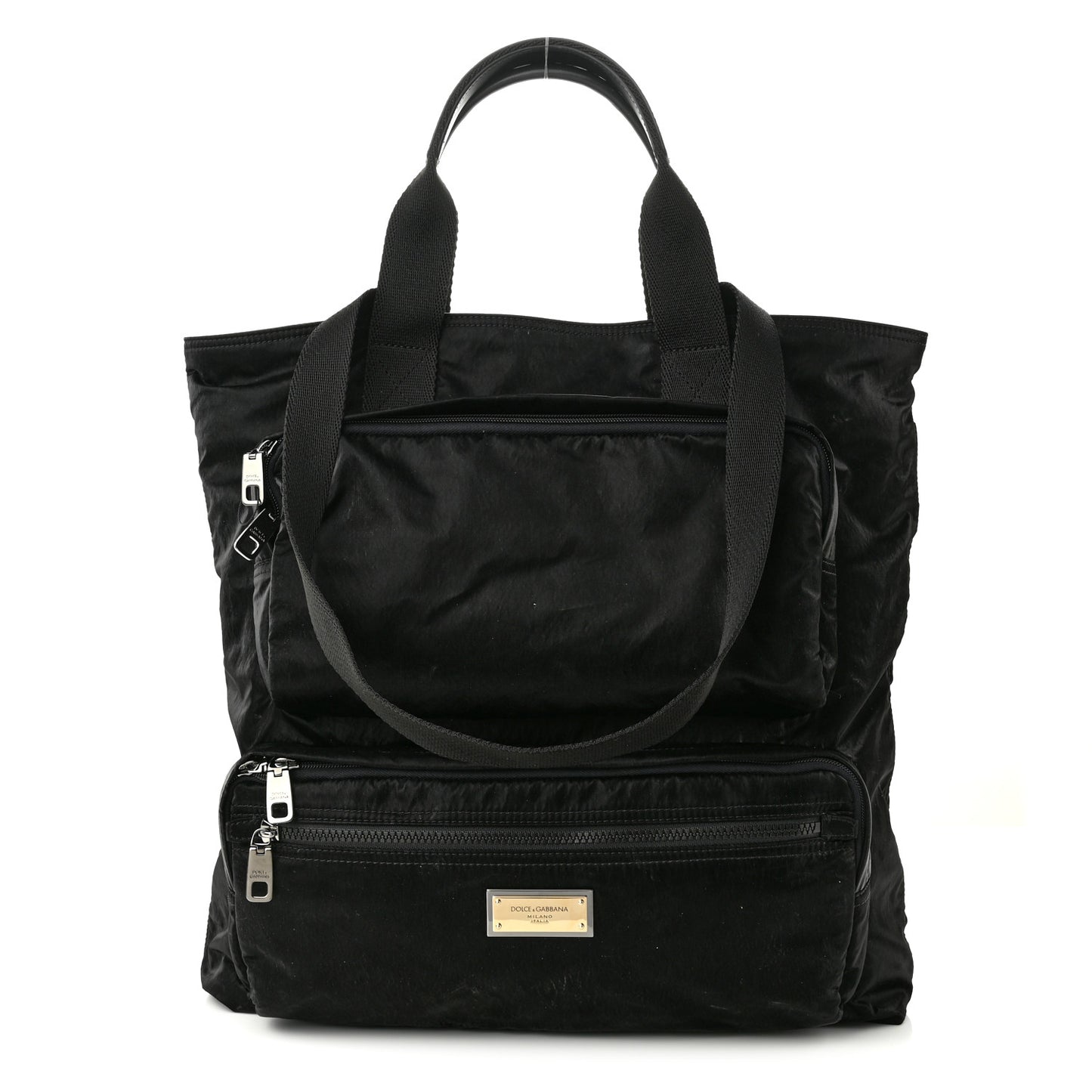 Nylon Sicilia DNA Messenger Tote Bag Black