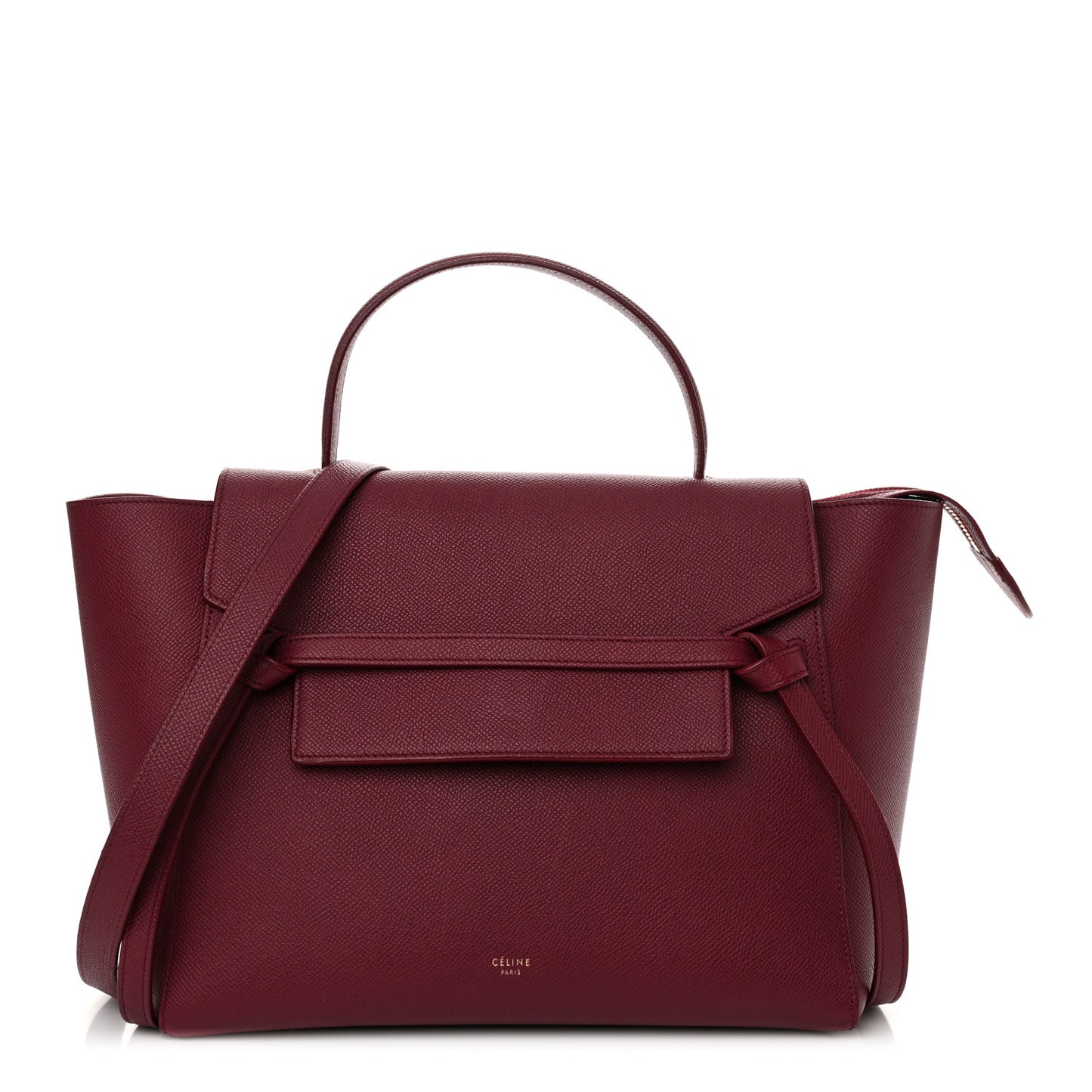Grained Calfskin Mini Belt Bag Plum