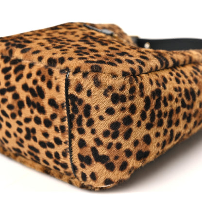 Saint Laurent Pony Hair Leopard Print Small Le 5 A 7 Soft Hobo 11 of 11